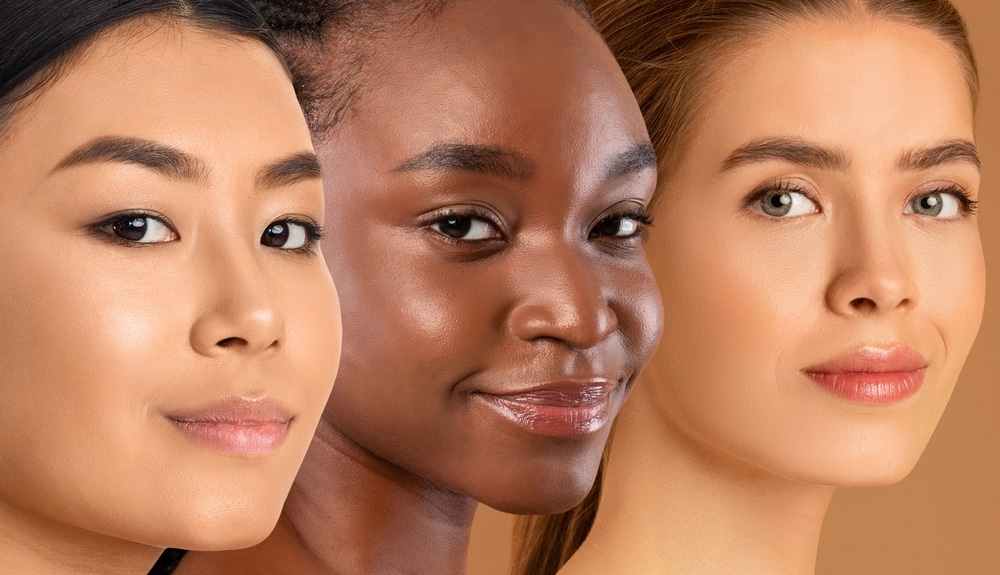 3 women smiling after AquaGold and microneedling in Houston
